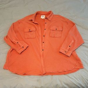 Women’s Aerie oversized waffle shirt